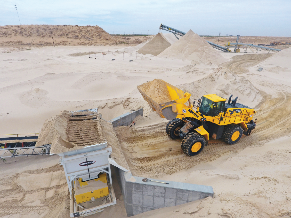 High Roller Sand relies on Komatsu Equipment for production in the Permian Basin